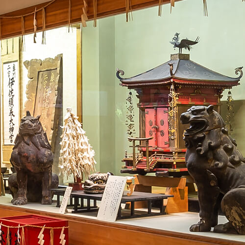 木造狛犬　一対｜宝物殿｜伊佐須美神社